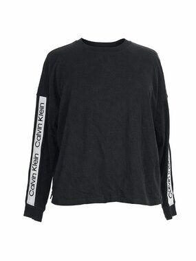 CALVIN KLEIN BLACK LONG SLEEVE T-SHIRT 1X